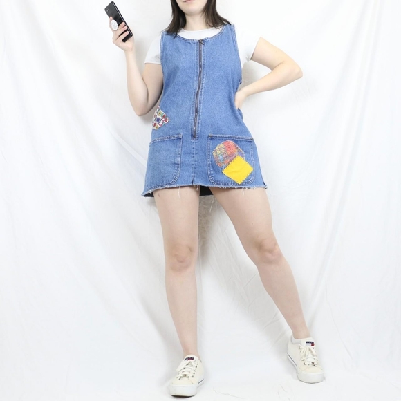Dresses & Skirts - Vintage Denim Patch Dress